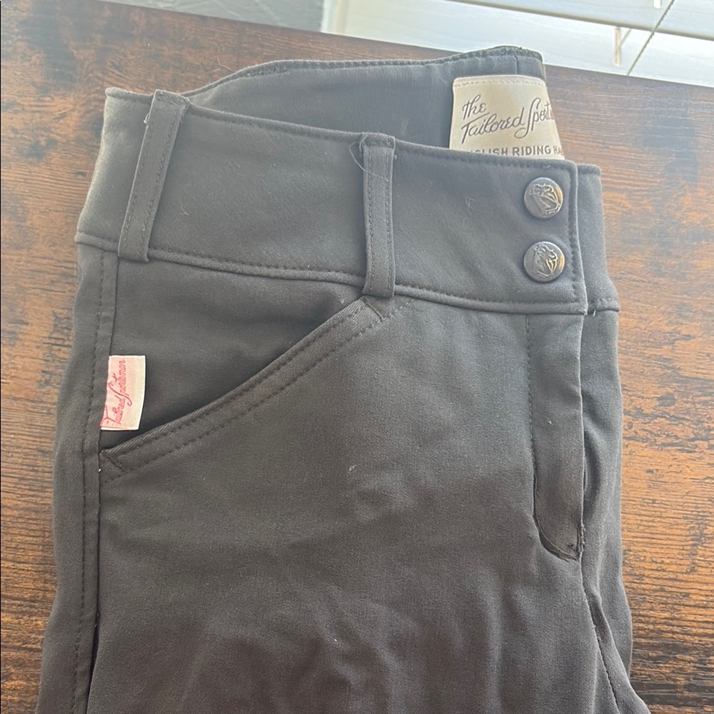 The Tailored Sportsman Black Structured Breeches